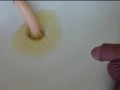 Schamhaare stutzen mit Pisse