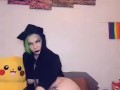 AshKitty twerk with tail butt plug