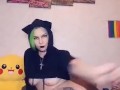 AshKitty twerk with tail butt plug