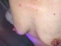 Husbands POV of MILF soaped up then rinsing off in the shower.