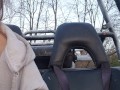 Made my pussy cum while out on a gokart ride
