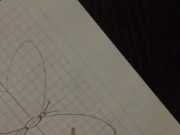 Русский парень рисует бабочку (не порно)