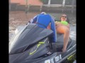 Public Pussy Eatting on Jetskis