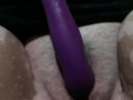 BBW MILF Lizzie Belle cums on her toy!