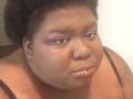 EBONY BBW EATS PASTA DINNER
