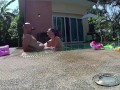 Nude poolparty! - Amateur Russian couple - Pattaya vacations