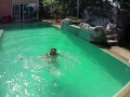 Nude poolparty! - Amateur Russian couple - Pattaya vacations