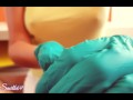 Giving him a safe and slow HANDJOB with green gloves and mask || Slow CUM