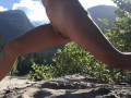 Gorgeous Young babe Public beach nude yoga