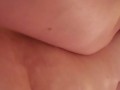 Chubby Milf desperately humps bathroom counter