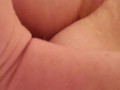 Chubby Milf desperately humps bathroom counter