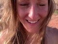 Hot Blonde and Hot Guy fuck in public after motorcycle ride