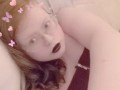 Pale Goth Redhead Snapchats You Her Big Natural Tits