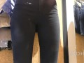 Innocent girl public masturbation in a dressing room to a real orgasm