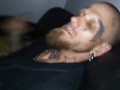 Almost caught fucking in public at tattoo shop between tattoos.
