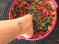 Messy squishy foot play