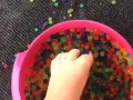 Messy squishy foot play