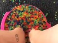 Messy squishy foot play