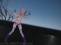 MMD SFW Pink Misaka - Donut Hole 1085