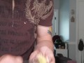 Making a ginger plug and chopped ginger ice cubes for self figging!