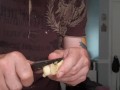 Making a ginger plug and chopped ginger ice cubes for self figging!
