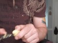 Making a ginger plug and chopped ginger ice cubes for self figging!