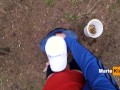Public blowjob pov in forest, we were nearly caught, outside cumshot mouth