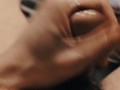 Guy masturbating watching porn POV