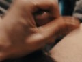 Guy masturbating watching porn POV