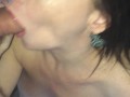 Dangly Earrings, Amazing Body & Tits - Passionate Fuck Ends with Cum on Ass