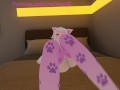 Lewd Catgirl gets 4 orgasm denied (Frustraded squirming and moaning) vrchat