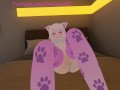Lewd Catgirl gets 4 orgasm denied (Frustraded squirming and moaning) vrchat
