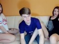 Threesome with 2 Brunette (Webcam)