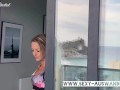 PETITE BLONDE SUGARRACHEL - OUTDOOR WORKOUT AND STRIPTEASE // VIDEO TRAILER