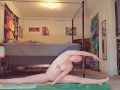 Naked yoga