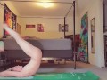 Naked yoga