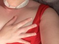 Blonde TEEN STEPDAUGHTER teases & begs DADDY tight red dress SELFIE JOI