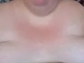 SSBBW rubbing on big belly and boobs