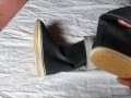 Cum on girlfriend rubberboots