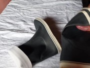 Cum on girlfriend rubberboots