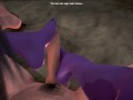 (3D Porn)(Fallen Throne) Queen Nualia masturbation and footjob