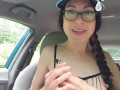 Nipple Play In My Car