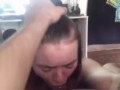 POV surprise cumshot and extreme blowjob 