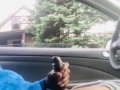 BBC Dick Flash! Stroking in Car during Quarantine gets Caught!