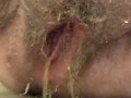 Cream & Piss-Soaked BBW Hairy Gaping Pussy [+  Bottle Fuck!]