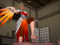 (3D Porn)(Overwatch) Mercy footjob