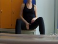  in leggings got in school locker room, public masturbation