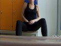  in leggings got in school locker room, public masturbation