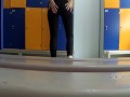  in leggings got in school locker room, public masturbation