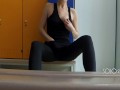  in leggings got in school locker room, public masturbation